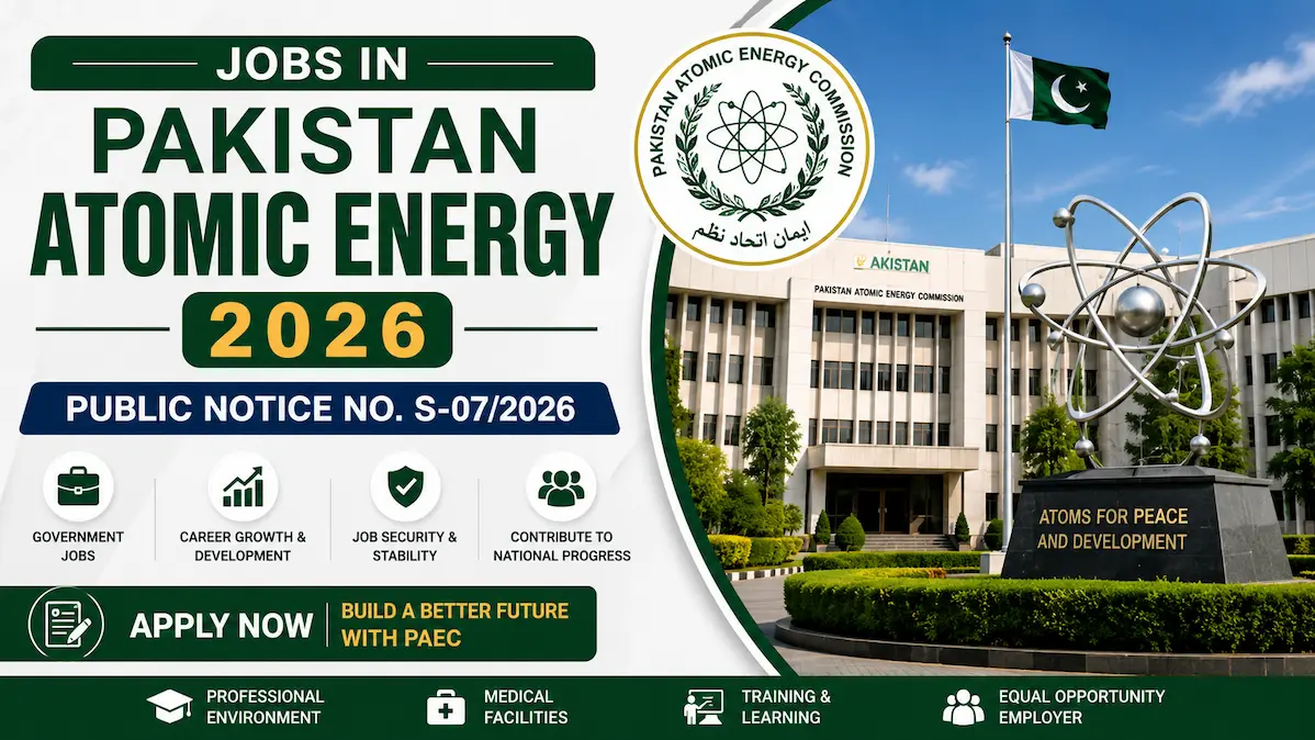 Jobs in Pakistan Atomic Energy 2026, PAEC Jobs 2026