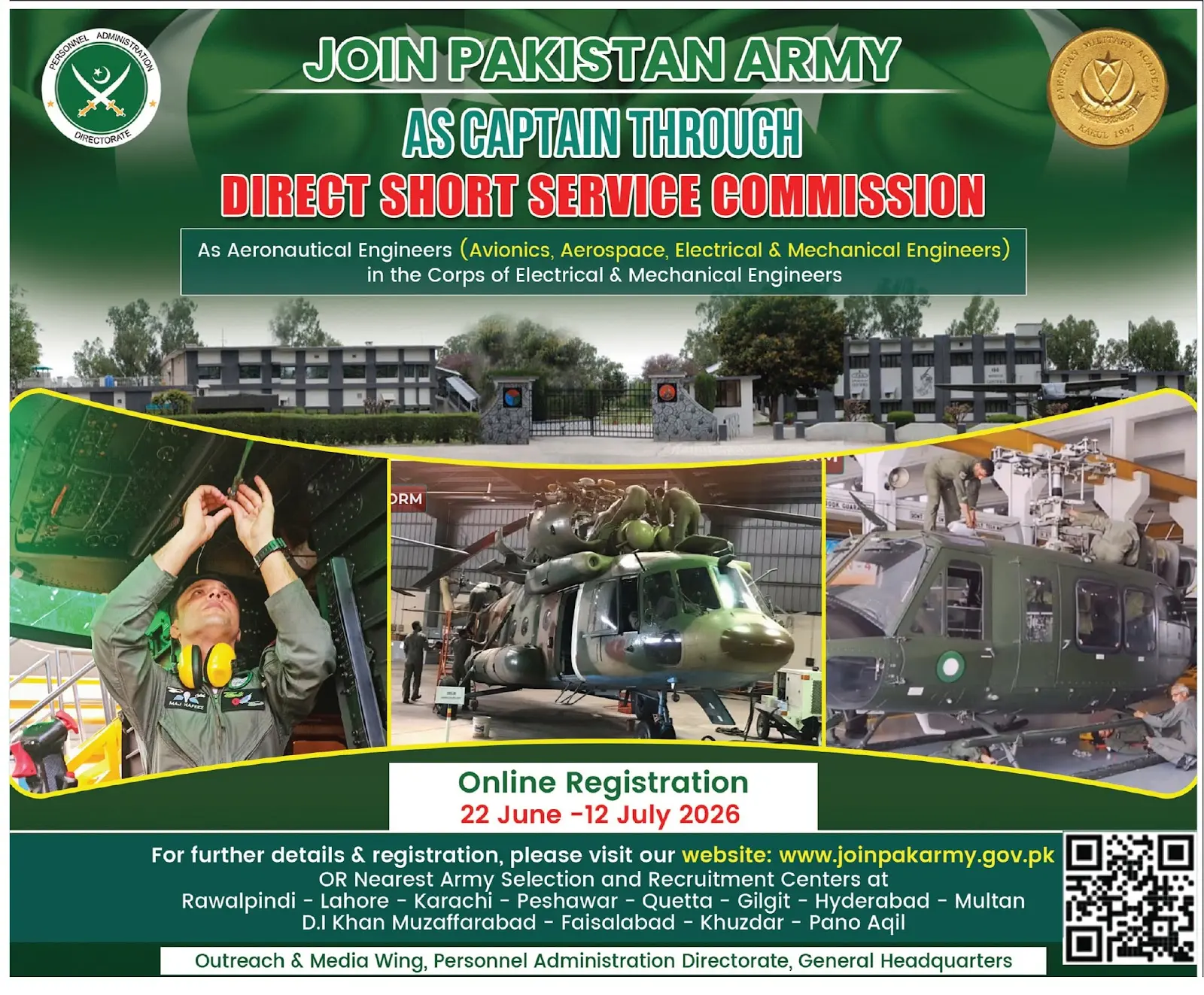 Captain Jobs in Pakistan Army 2026 Through Direct Short Service Commission